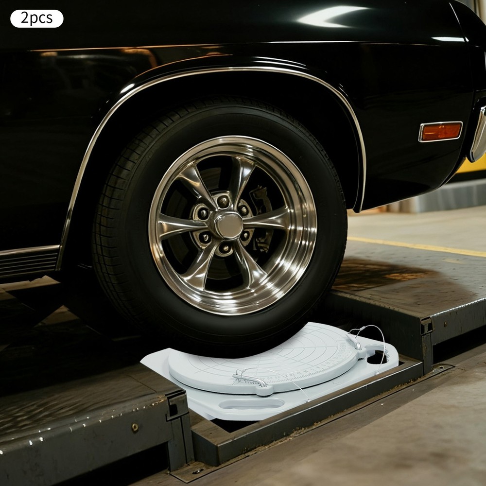 2PCS Durable Car Front End Wheel Alignment Tool Turntable Alignment Turn Plates