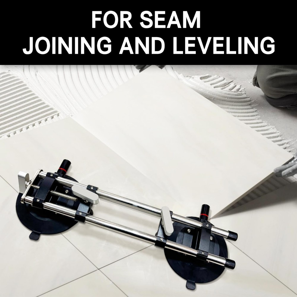 Manual Vacuum Countertop Leveling System - 3s Quick-Suction Technology & 4 Ad...