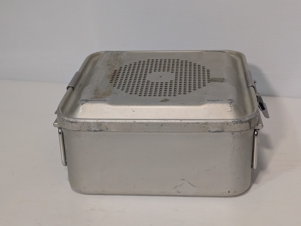 Aesculap JK341 SterilContainer Half Size Sterilization Case, Aluminum