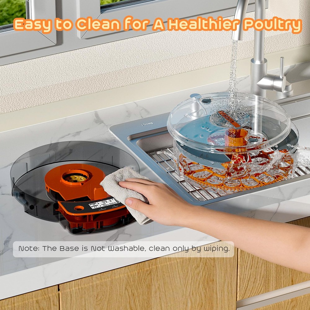 AsFrost Automatic Incubators for Hatching Eggs, 24 Egg 24, Orange