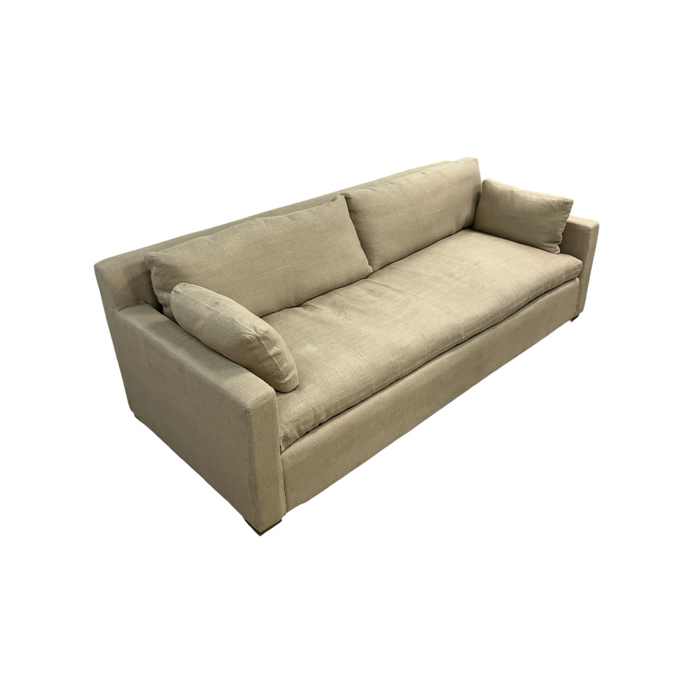 Restoration Hardware Belgian Track Arm Bench