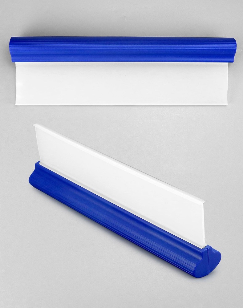 QWORK Car Squeegee, 2 Pack 12 inch Flexible Water Scraper Tool Blue