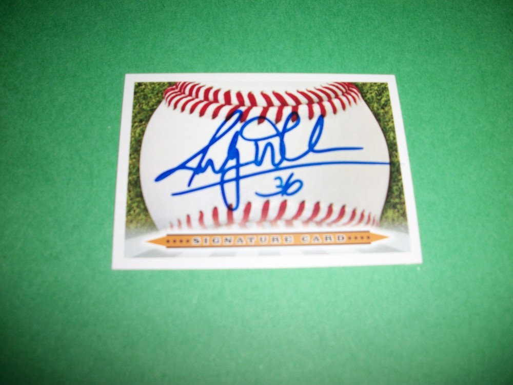 RANDY WELLS #36 SIGNED SIGNATURE CARD
