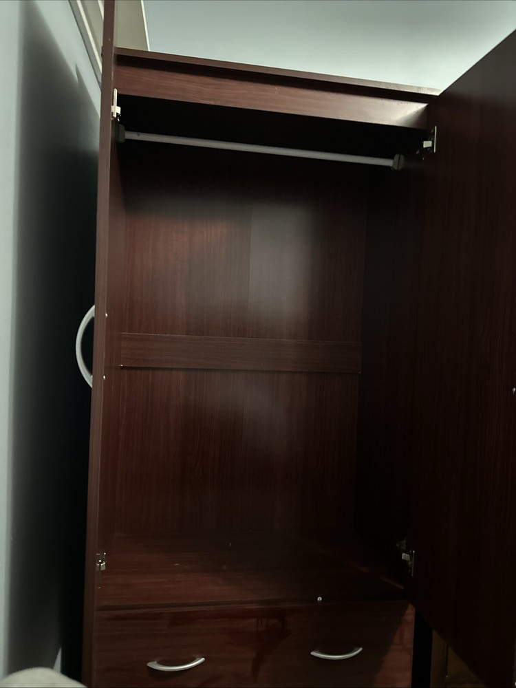 2 Door Wood Wardrobe