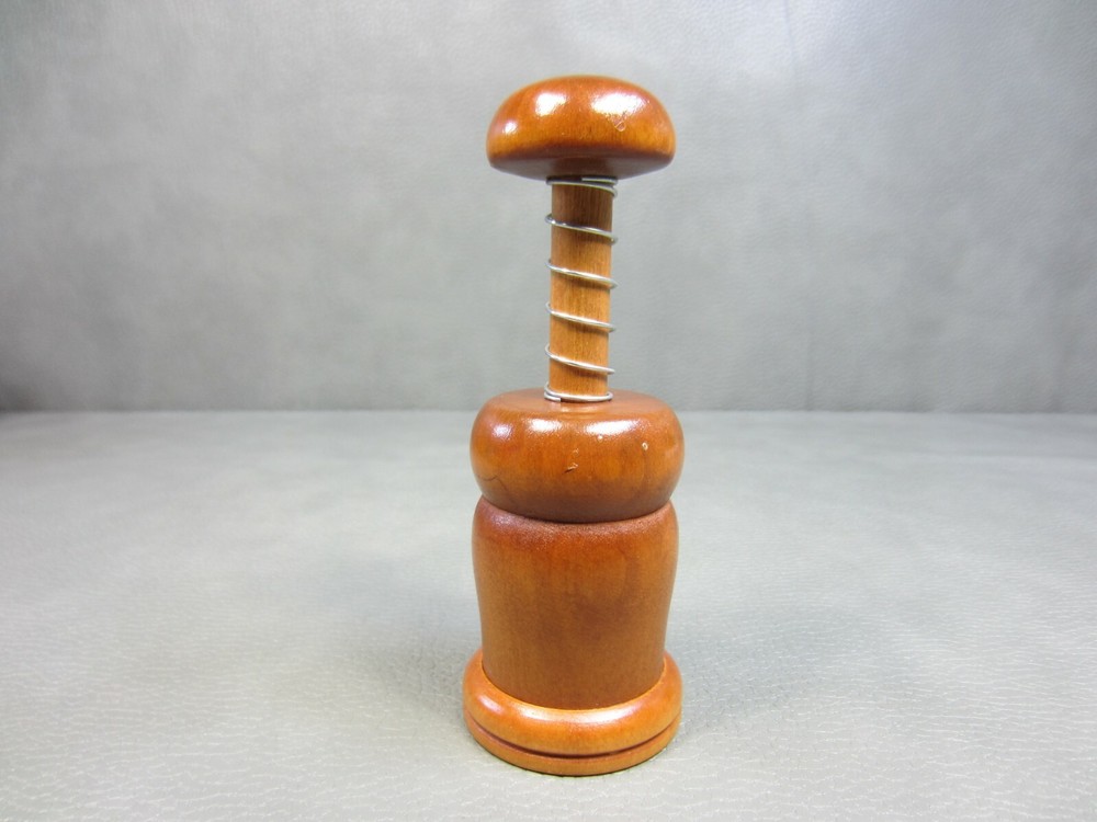 Victorian Wooden Spring Loaded Nut Cracker