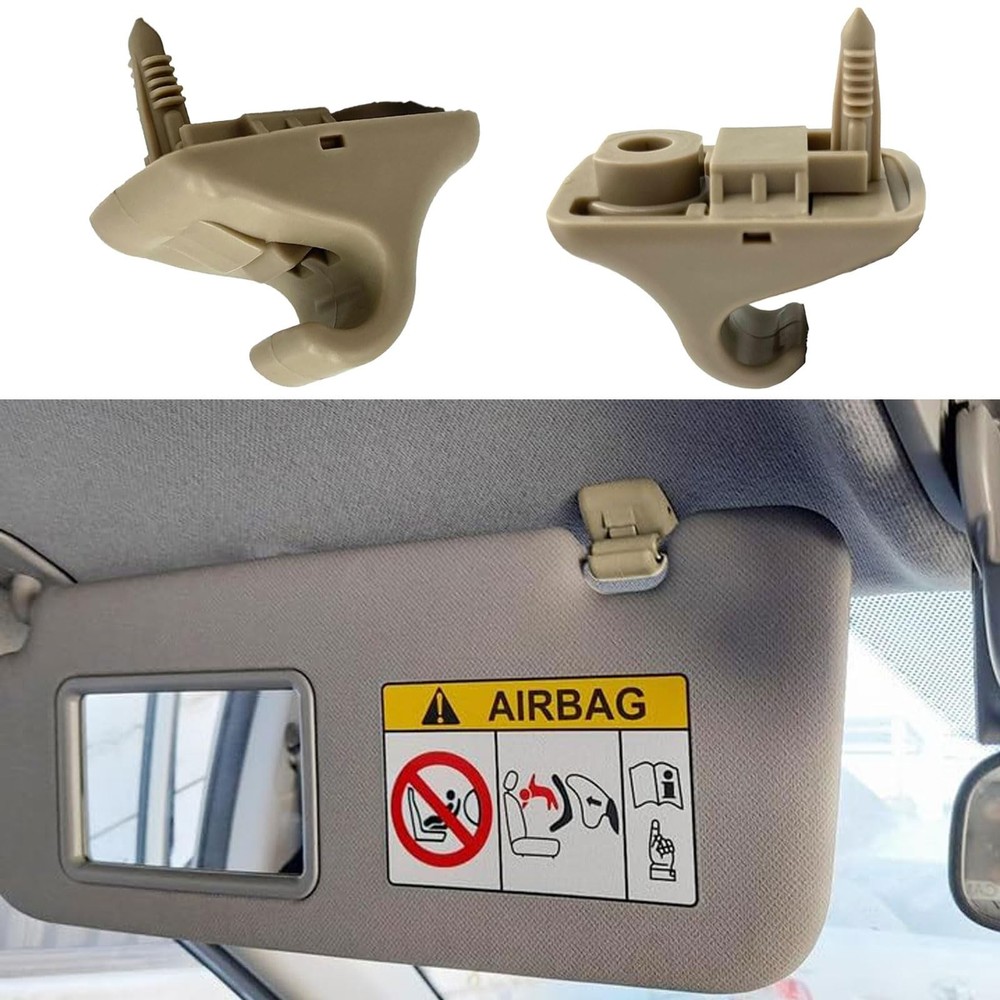 2pcs 85235-B1000 Sun Visor Retainer Clip Holder Hook Support Fastener Bracket...