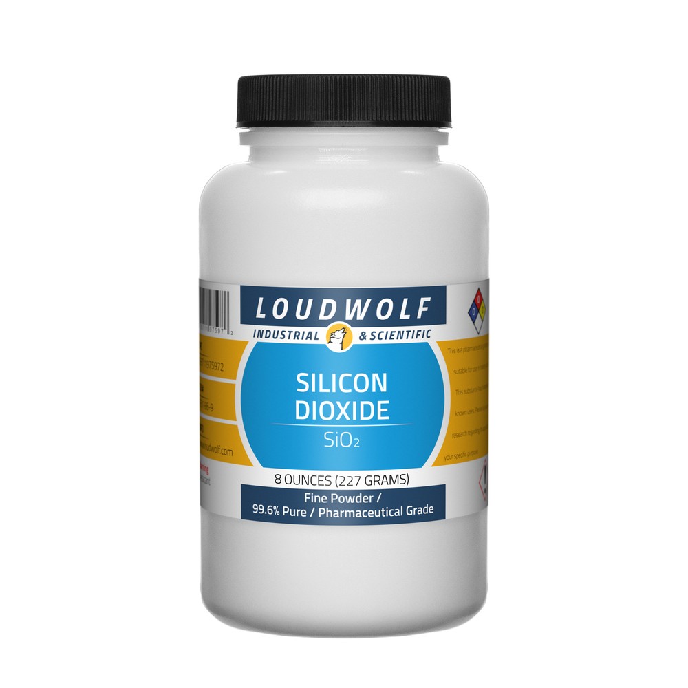 Silicon Dioxide, 8oz, Pharmaceutical Grade, Sturdy Bottle, SHIPS SAME DAY