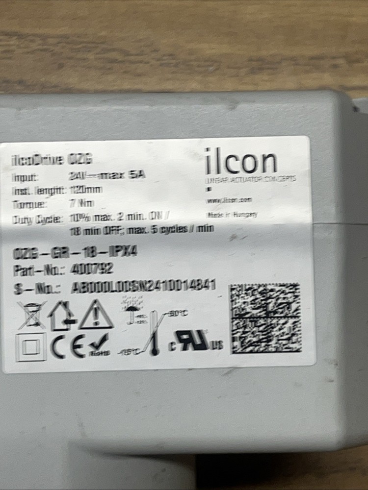 Ilcon ilcoDrive OZG Linear Actuator OZG-GR-18-IPX4