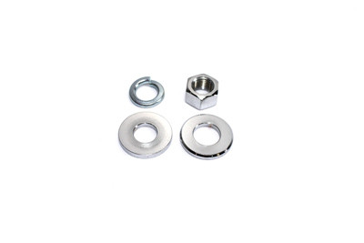 Chrome Rear Axle Nut Kit fits Harley Davidson