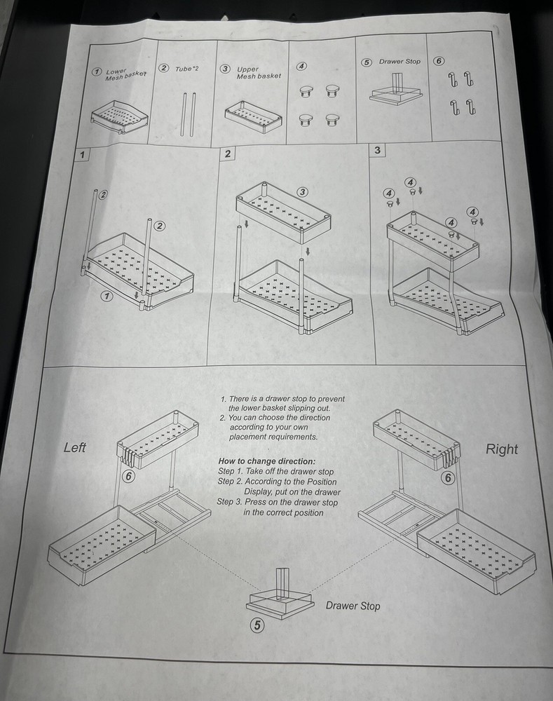 Under Sink Organizer (2 Pcs)