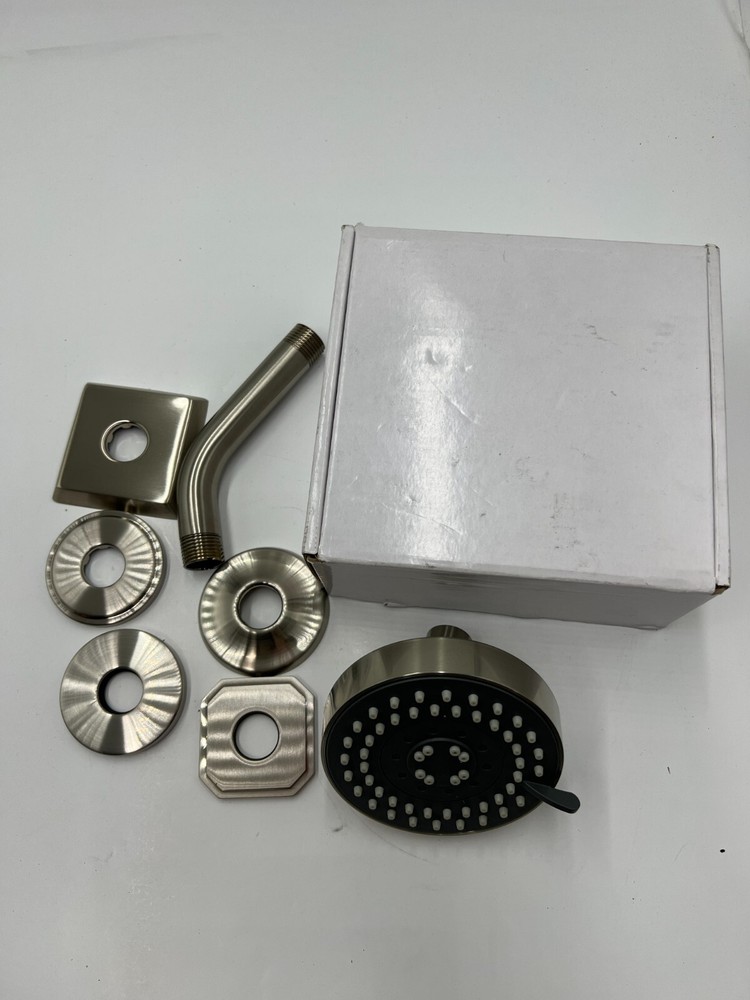 Crosswater Multi Function Shower Head / Arm / 5 Flange SH04-SN Satin Nickel