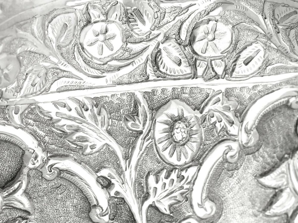 Antique Burmese Silver Bowl, Circa 1880