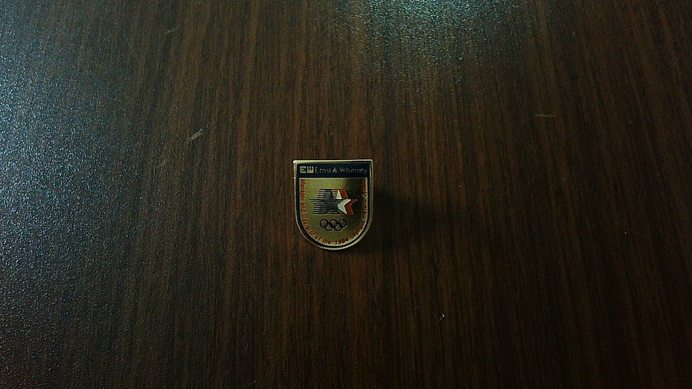 Olympic Pin - Ernst and Whitney 1984 Games