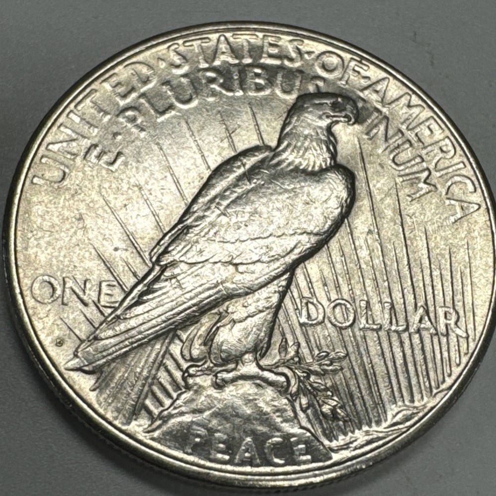 1934-D $1 Peace Silver Dollar AU.