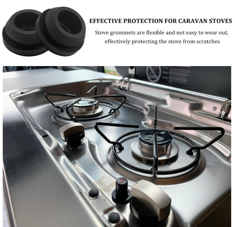 8 PCS RV Stove Top Grommets, RV Stove Top Range Grate Grommet Kits, Round RV ...