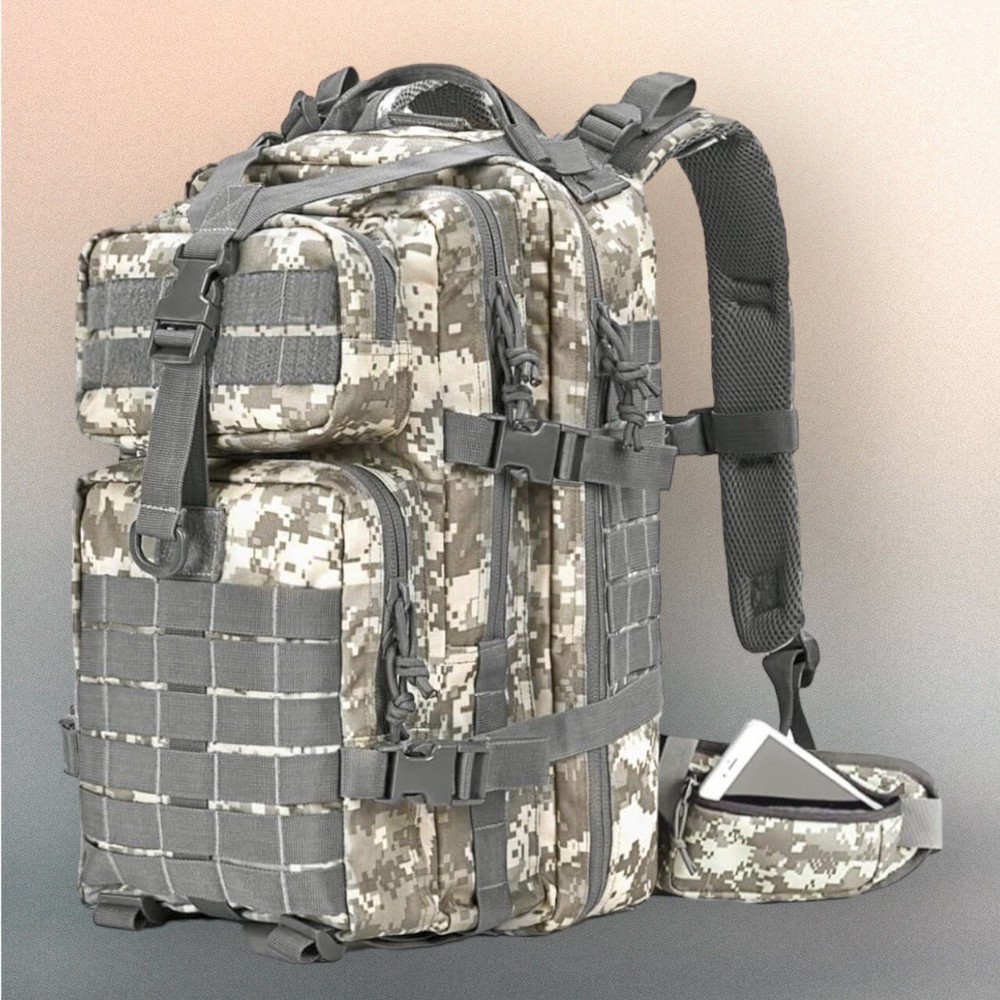 NOOLA Military Tactical Backpack, 3-Day Assault Pack, 45L Large, Multicam Molle