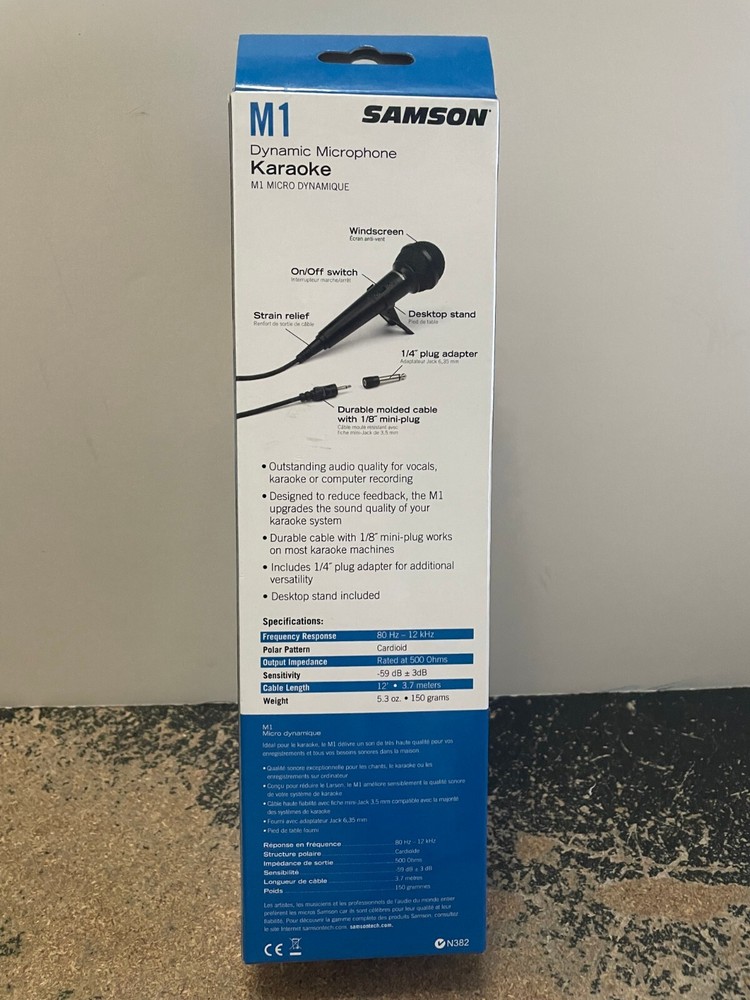 Samson Karaoke Dynamix Microphone M1 NEW