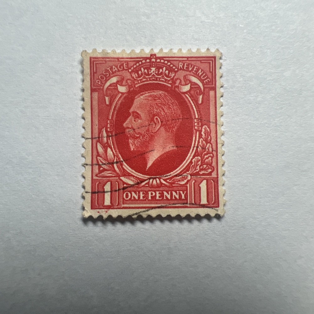 King George V  one penny stamp