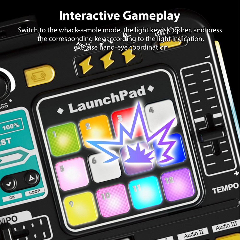 Musical DJ Set For Kids Turntable Multi Functional DJ Controller With Mic CLQT