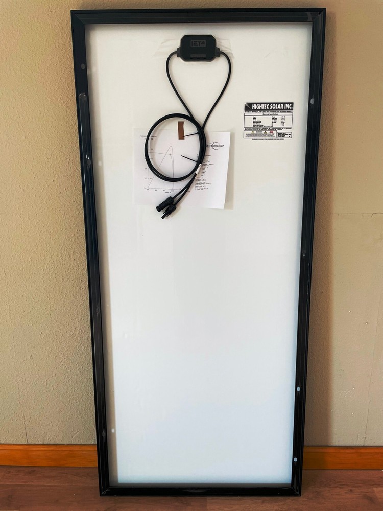 1- 215W Solar Panel Off Grid RV Boat solar panels BLACK FRAME BLACK FRONT new