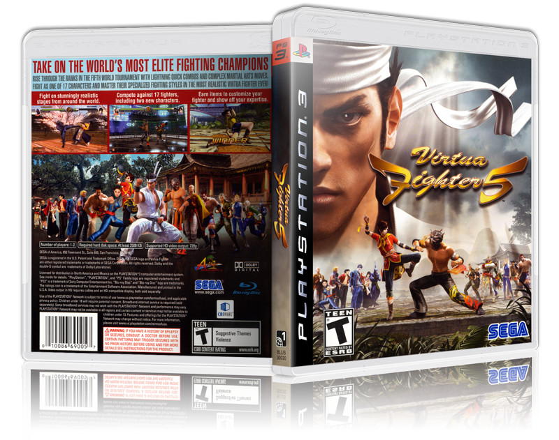 Virtua Fighter 5 - Replacement PS3 Cover and Case. NO GAME!!