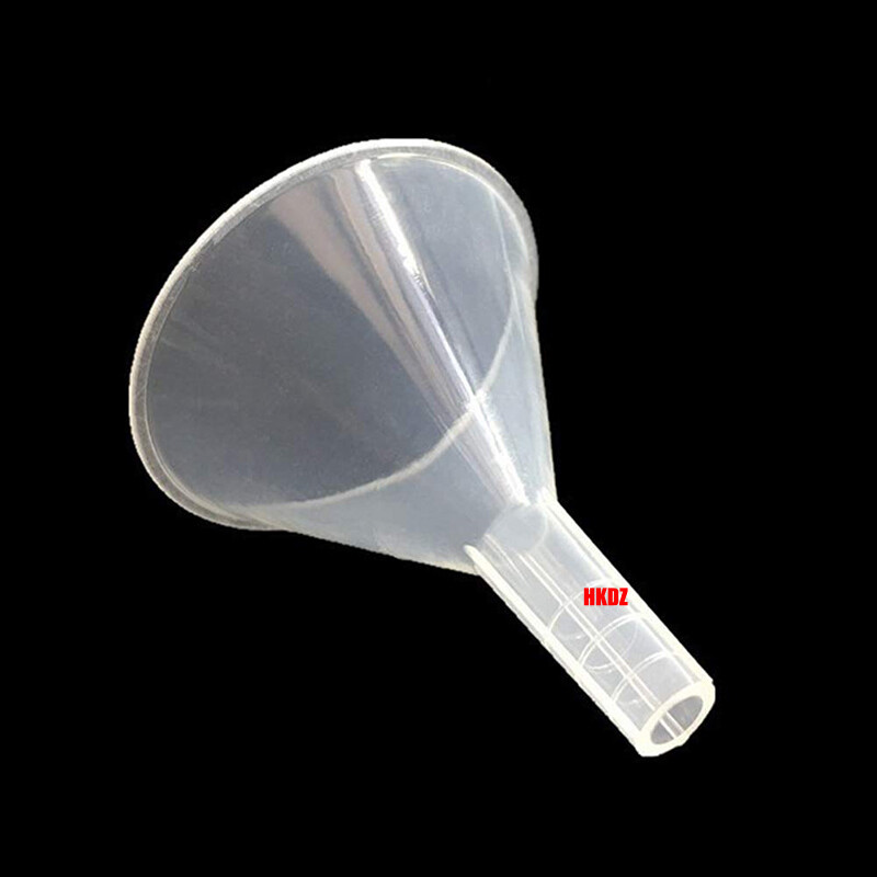 60mm Clear Filter Funnel Plastic Pouring Funnels Liquid Laboratory Kitchen Fuel