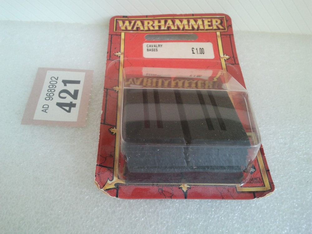 10x Citadel 25mm x 50mm Cavalry Rectangular Slotta Base in Blister Warhammer FB