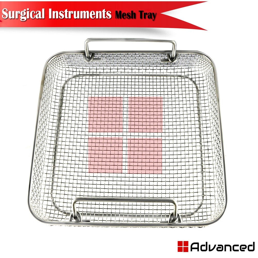 Surgical Instruments Mesh Tray Autoclavable Basket Sterilization Cassette