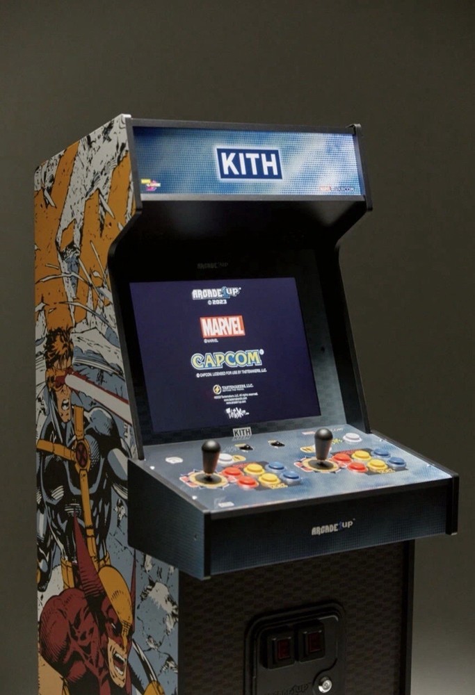 Arcade1Up X Kith Marvel Vs Capcom 2 With Riser And Stool