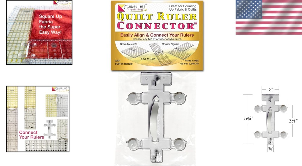 Quilt Ruler Connector - Unbreakable & User-Friendly for Quilting Experts