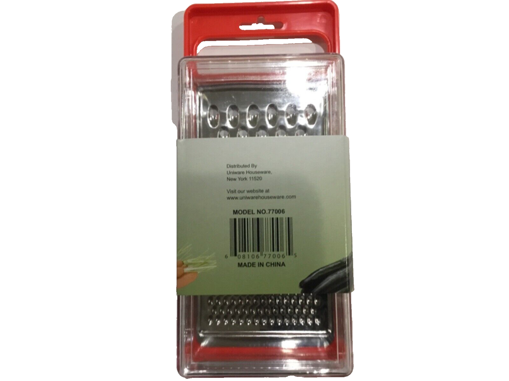 Uniware cheese vegetable box grater red