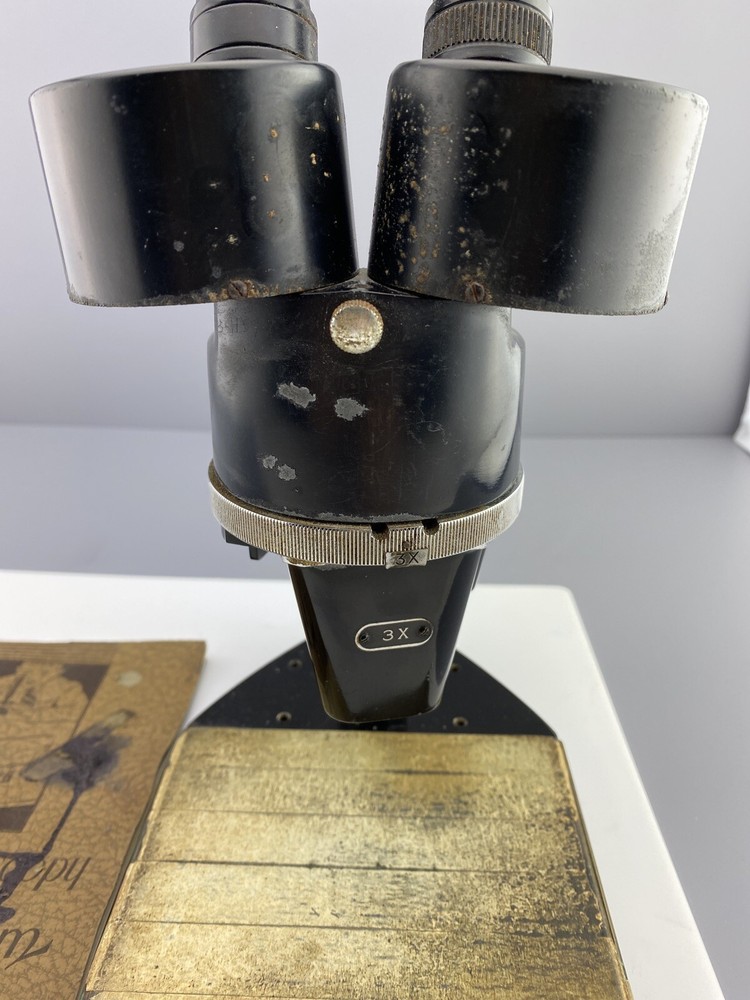 Vintage Spencer New Gem 334207 Scientific Microscope