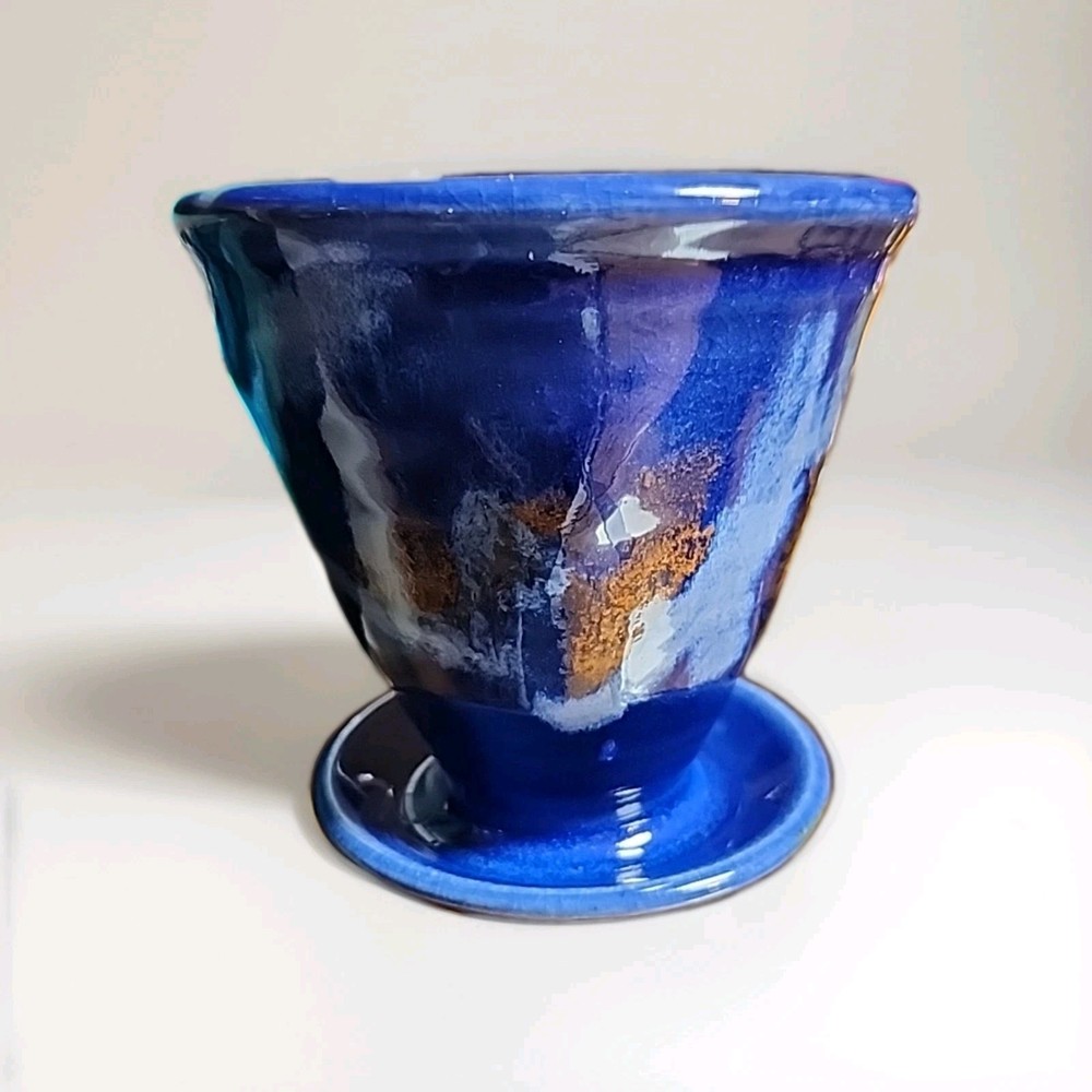 Coffee Pour-over Drip Filter Handmade Pottery Camping Personal Brew Pot Cone