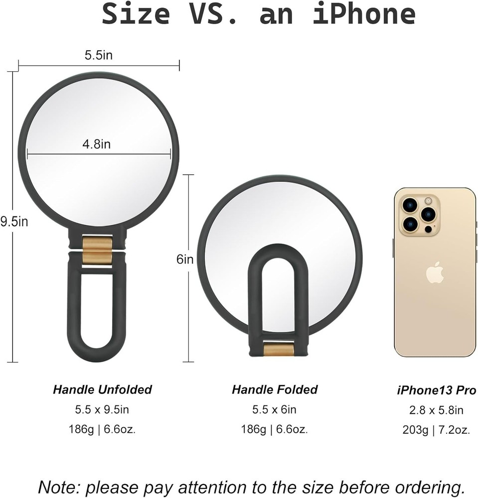 2025 Upgraded 30X Magnifying Mirror with Light, Makeup Mirror with 2-Level Li...