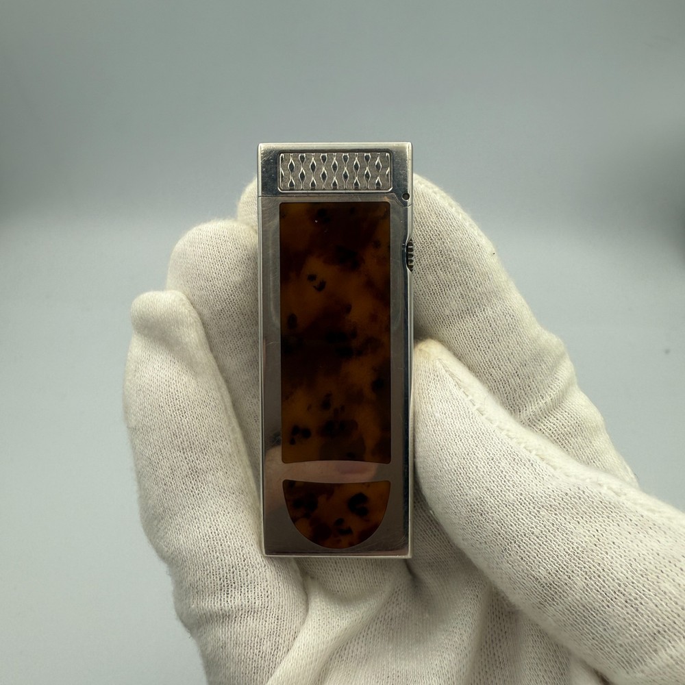 Working Dunhill Rollagas lighter silver For pipes with box and paper