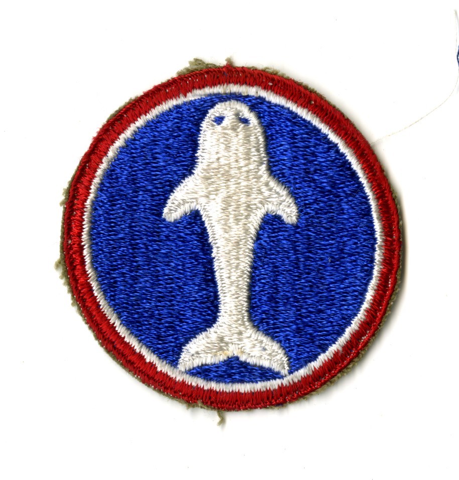 Atlantic Base Command White Back Patch WWII Vintage