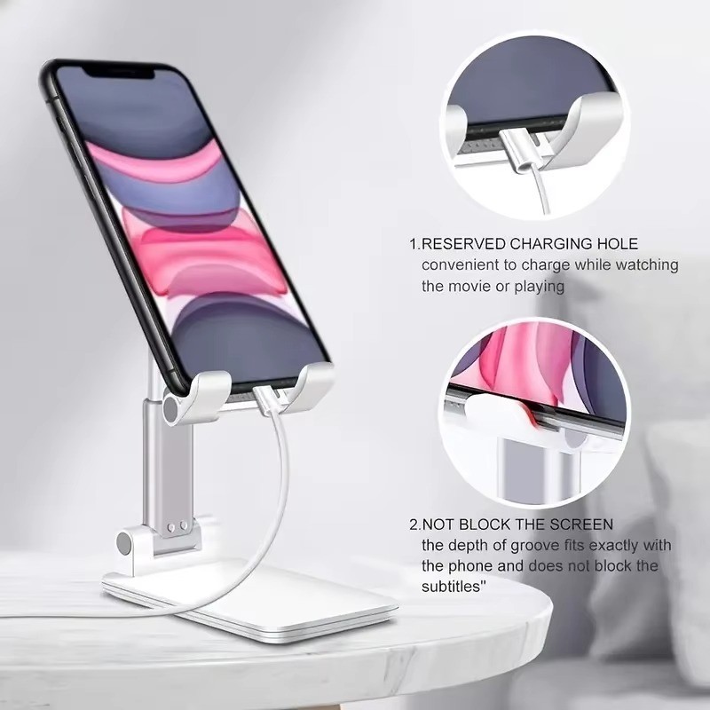 Adjustable Cell Phone Tablet Desktop Stand Desk Holder Mount Cradle iphone ipad