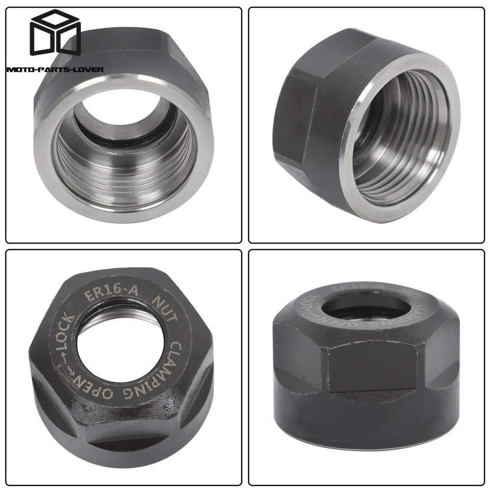 5 Pack ER16 Clamping Nut Set A Type for CNC Machine Collet Chuck Holder