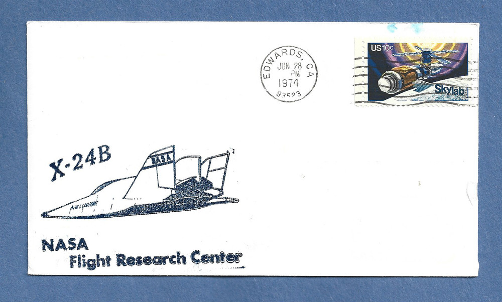 X-24B FLIGHT JUN 28,1974  EAFB SPACE COVER NASA