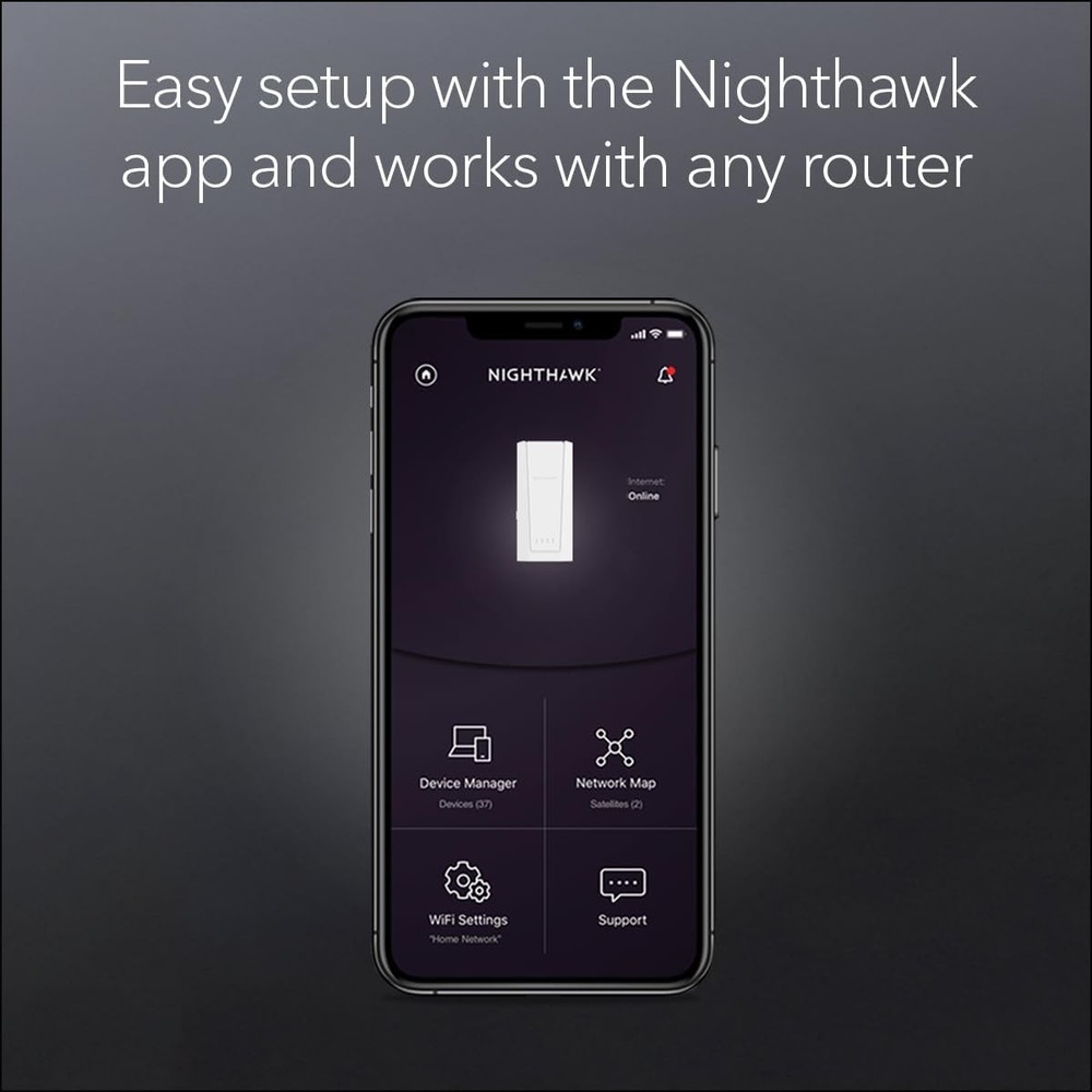 Netgear EXS27 BE5000 WiFi 7 Dual-Band Range Extender - Certified Refurbished