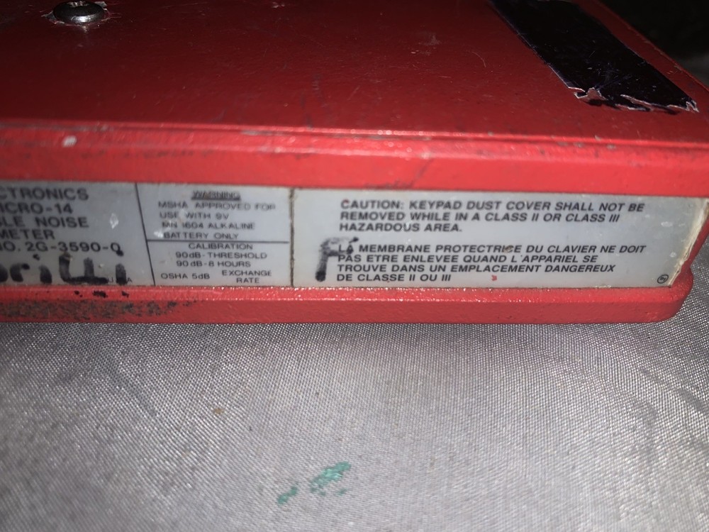 Quest Electronics Model Micro-14 Noise Dosimeter