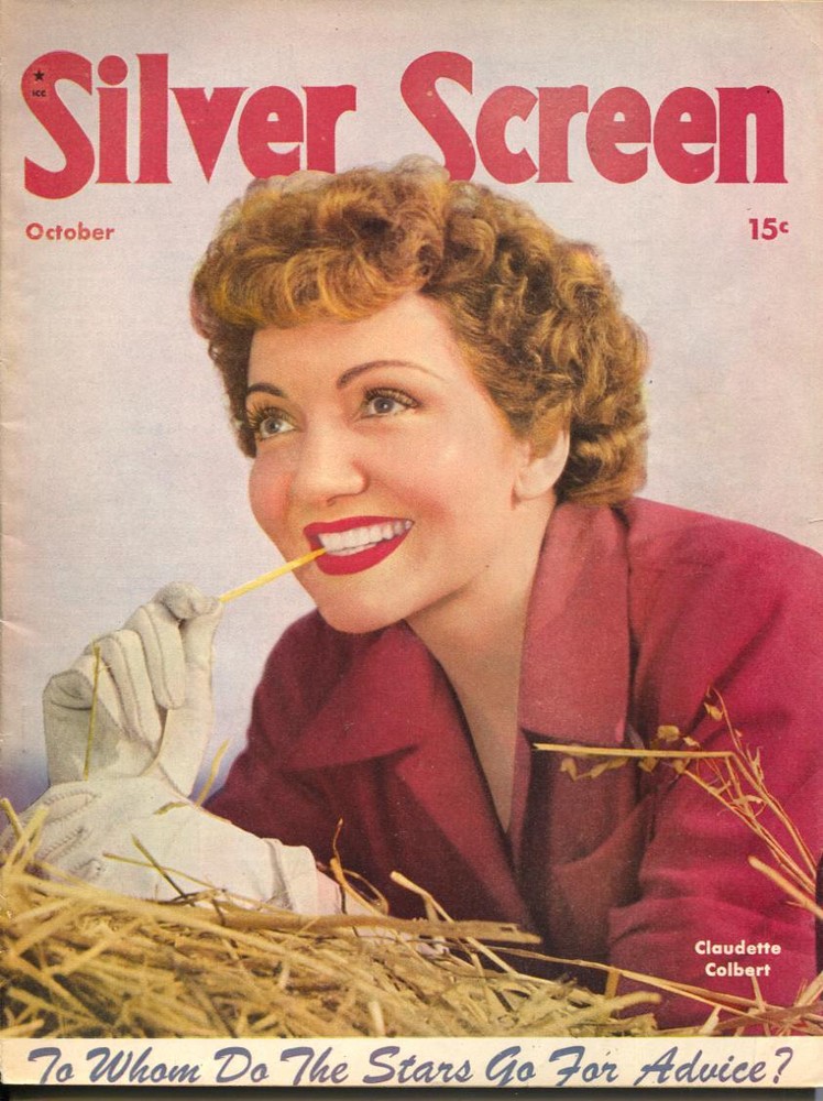 MAG: Silver Screen-Claudette Colbert-Ingrid Bergman-John Wayne-Oct-1945