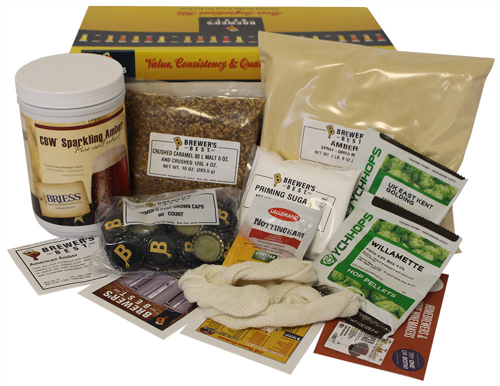 American Amber Ingredient Kit for Home Brew Beer Making