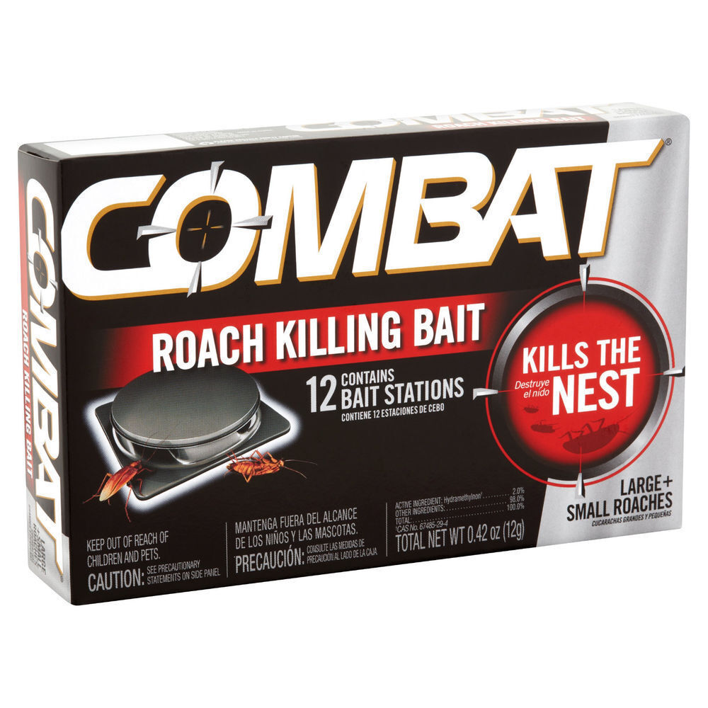 Combat 12 ROACH KILLING BAIT STATION Kills The Nest - SMALL ROACHES