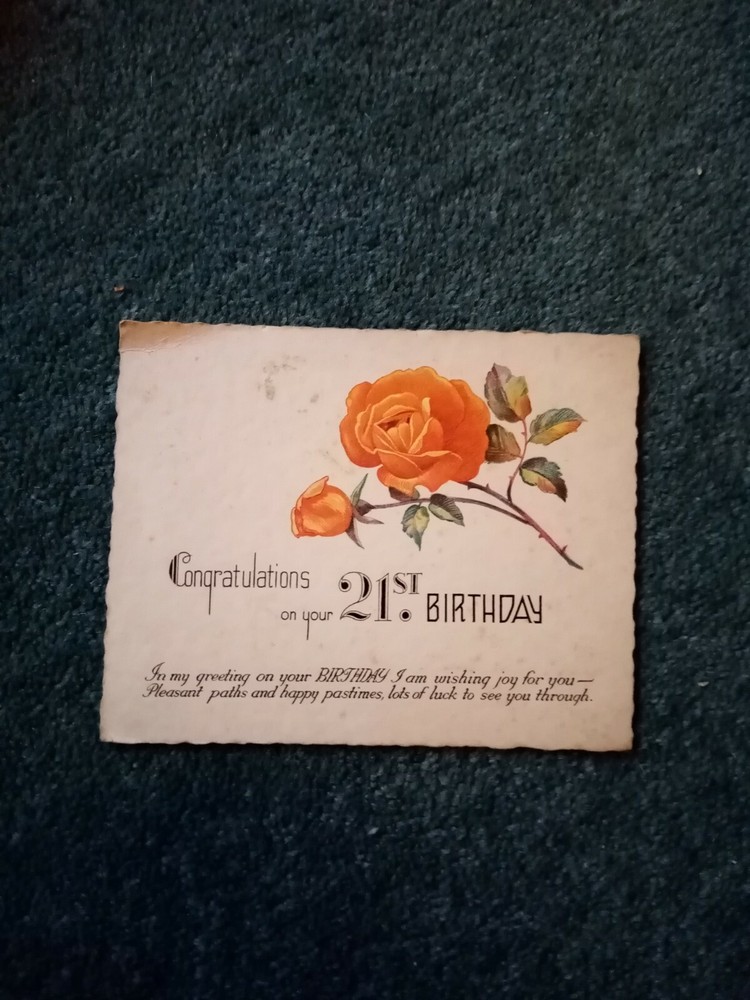 Sa60 21st birthday card used a