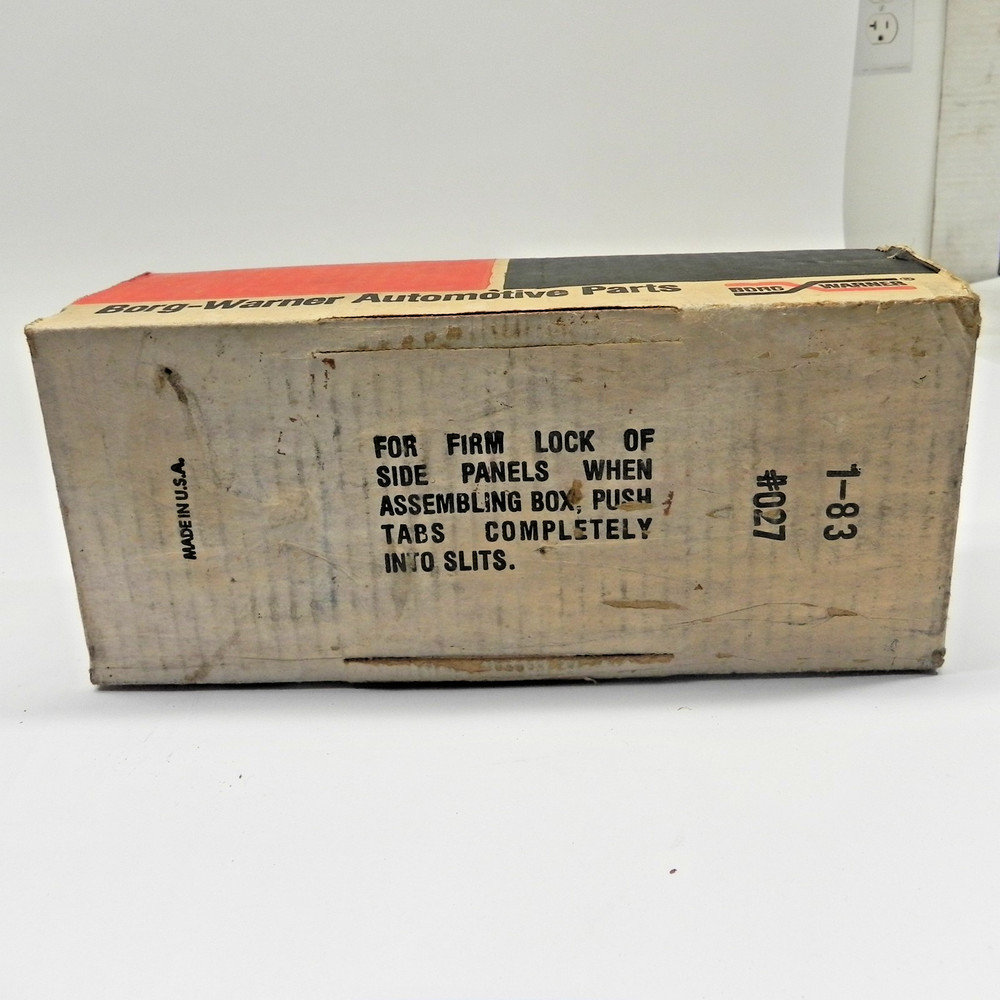 BORG WARNER SHOP SERVICE STATION COMPONENTS CARDBOARD BOX EMPTY DISPLAY USED