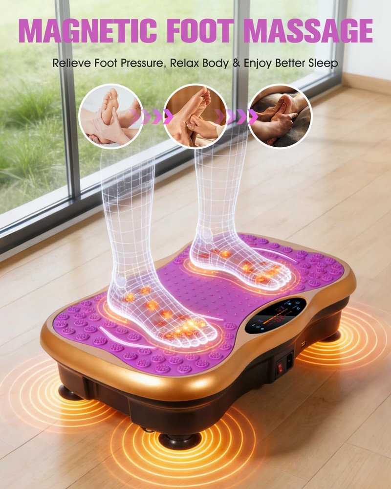Vibration Plate Exercise Machine, Full Body Vibration Platform for Lymphatic ...
