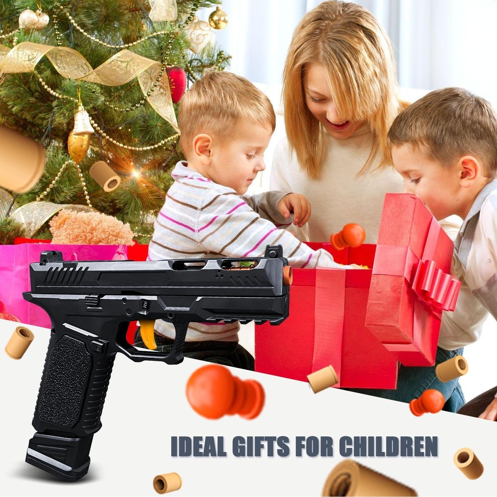 Toy Gun, Semi-Automatic Shell Ejecting Toy Gun Pistol Automatic Reloading for...