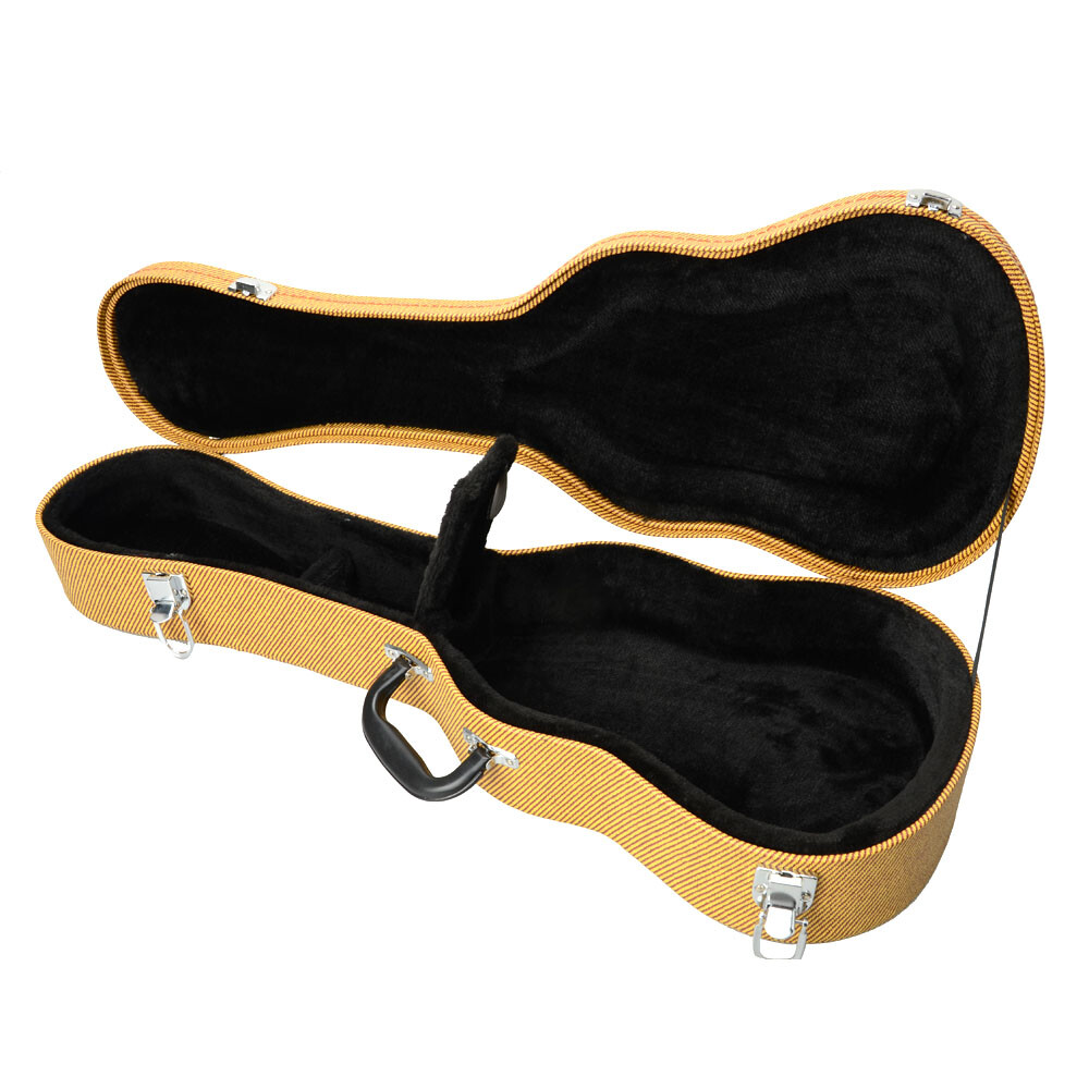 26" Top Grade Tenor Leather Ukulele Case Yellow