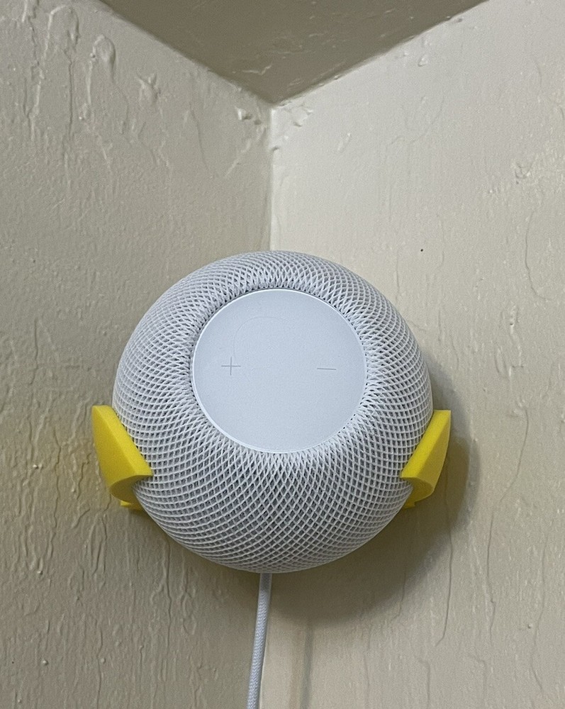 2-Pack HomePod Mini Wall & Corner Mount Bracket Holder Accessory YELLOW!
